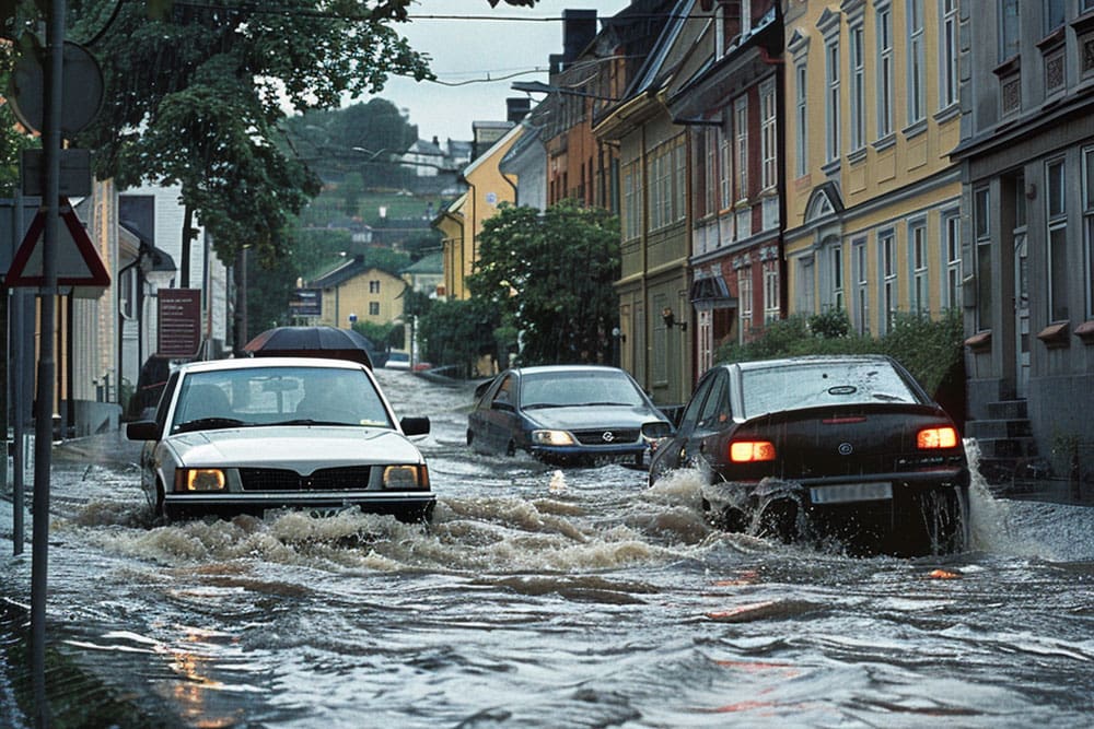 overvann illustrasjon